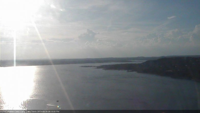 Lake Travis webcam, August 30, 2019 5:20 PM CT