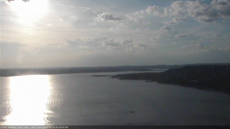 Lake Travis webcam, August 30, 2019 5:40 PM CT