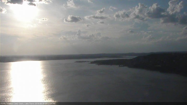 Lake Travis webcam, August 30, 2019 5:45 PM CT