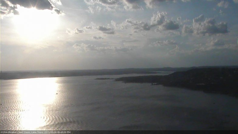Lake Travis webcam, August 30, 2019 5:50 PM CT