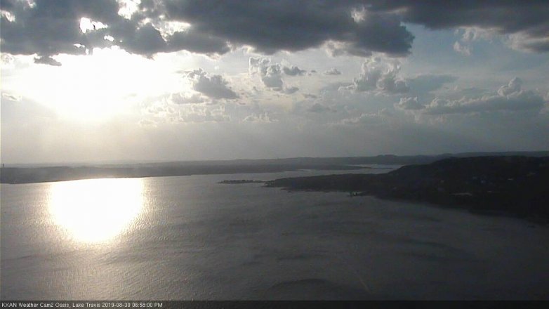 Lake Travis webcam, August 30, 2019 6:00 PM CT