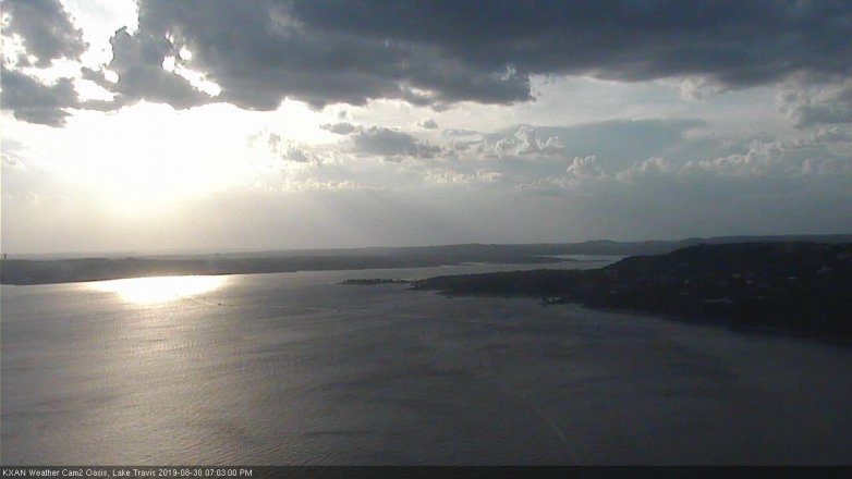 Lake Travis webcam, August 30, 2019 6:05 PM CT