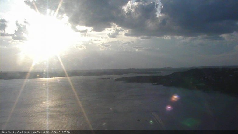 Lake Travis webcam, August 30, 2019 6:15 PM CT