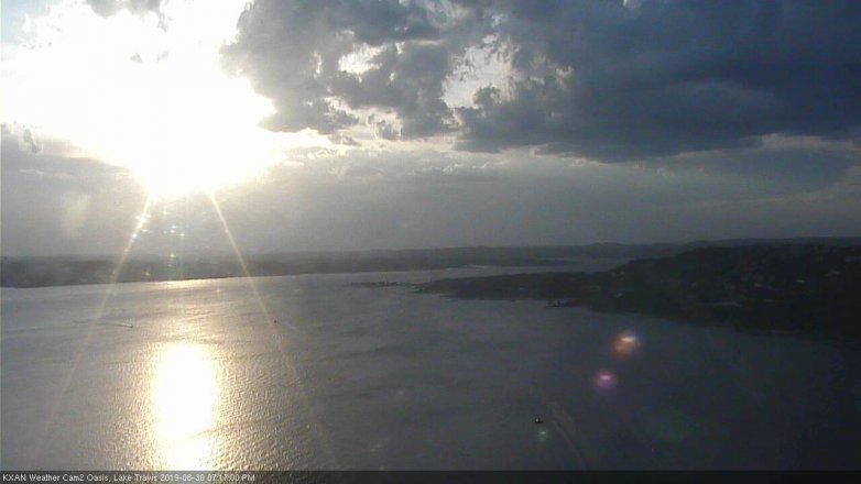 Lake Travis webcam, August 30, 2019 6:20 PM CT