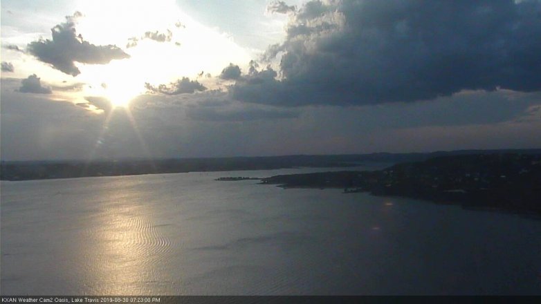 Lake Travis webcam, August 30, 2019 6:25 PM CT