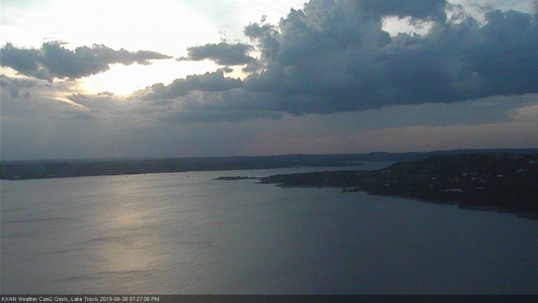 Lake Travis webcam, August 30, 2019 6:30 PM CT