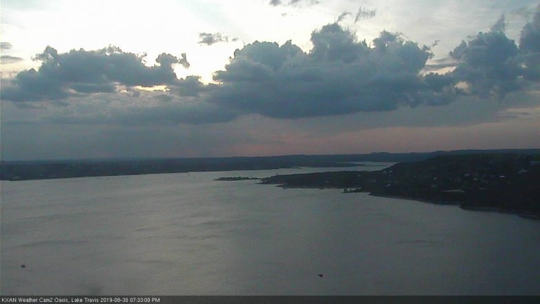 Lake Travis webcam, August 30, 2019 6:35 PM CT