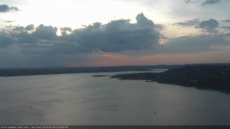 Lake Travis webcam, August 30, 2019 6:40 PM CT