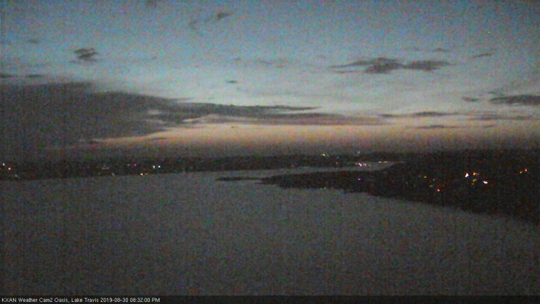 Lake Travis webcam, August 30, 2019 7:35 PM CT