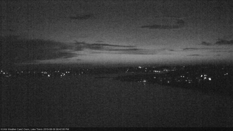 Lake Travis webcam, August 30, 2019 7:45 PM CT
