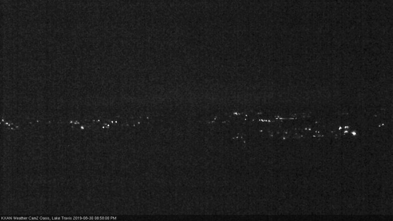 Lake Travis webcam, August 30, 2019 8:00 PM CT
