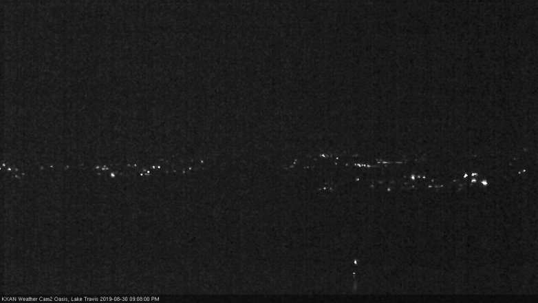 Lake Travis webcam, August 30, 2019 8:10 PM CT
