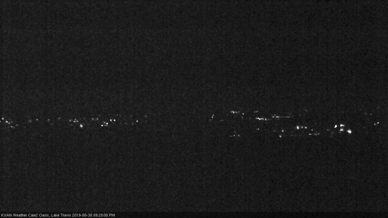 Lake Travis webcam, August 30, 2019 8:30 PM CT