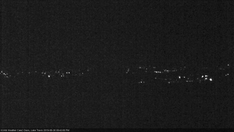 Lake Travis webcam, August 30, 2019 8:45 PM CT