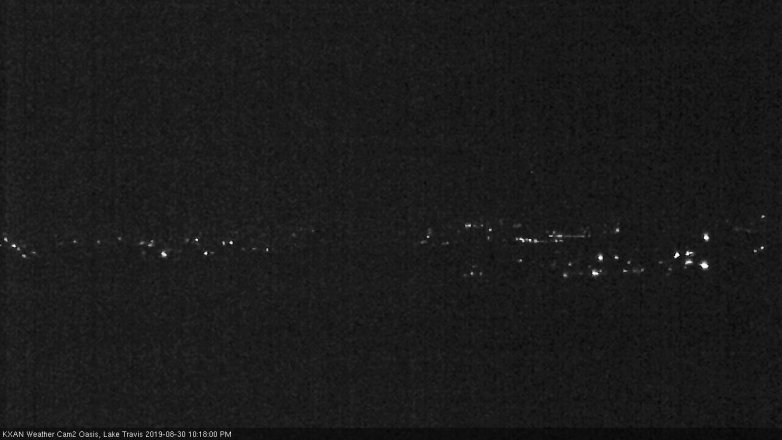 Lake Travis webcam, August 30, 2019 9:20 PM CT