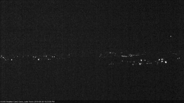 Lake Travis webcam, August 30, 2019 9:25 PM CT