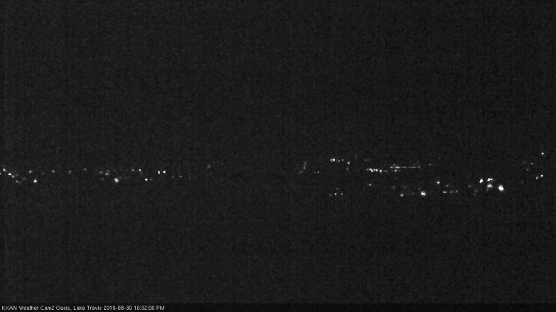 Lake Travis webcam, August 30, 2019 9:35 PM CT