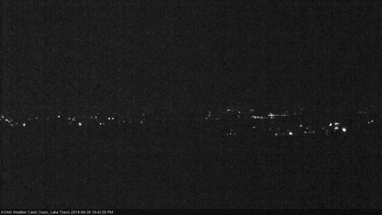 Lake Travis webcam, August 30, 2019 9:45 PM CT