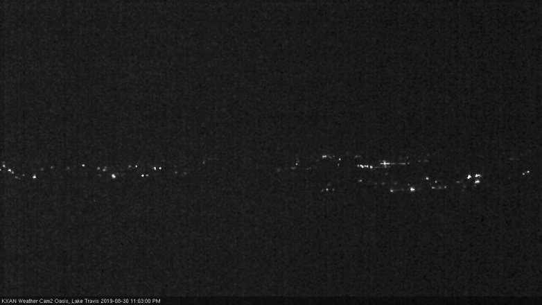 Lake Travis webcam, August 30, 2019 10:05 PM CT