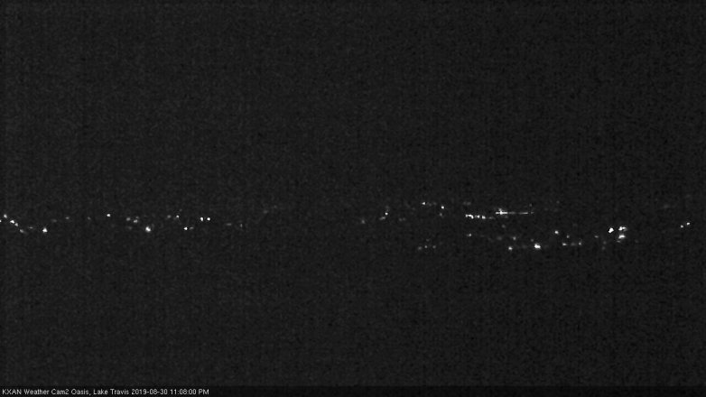 Lake Travis webcam, August 30, 2019 10:10 PM CT