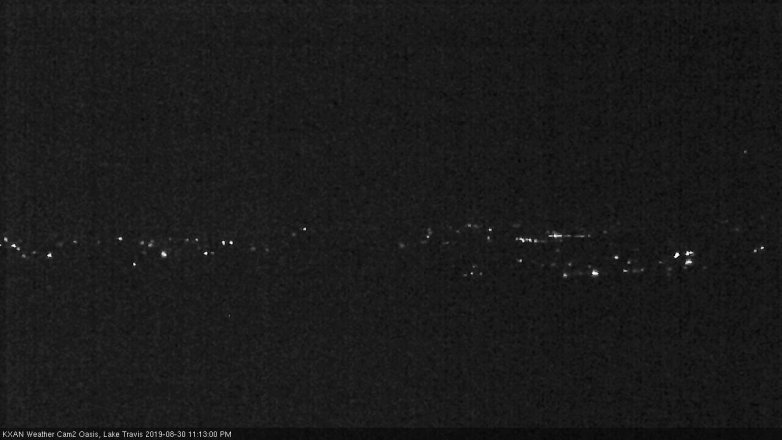 Lake Travis webcam, August 30, 2019 10:15 PM CT