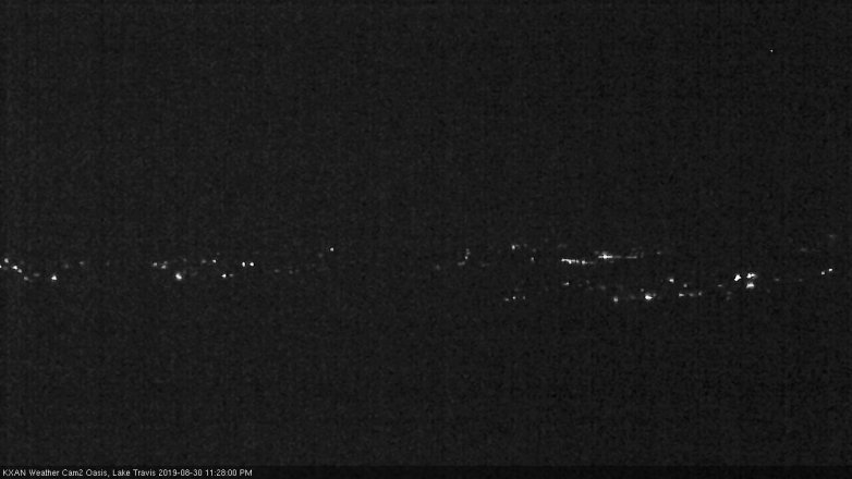 Lake Travis webcam, August 30, 2019 10:30 PM CT