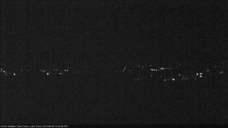 Lake Travis webcam, August 30, 2019 10:45 PM CT