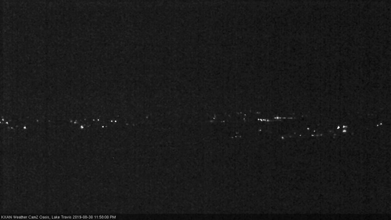 Lake Travis webcam, August 30, 2019 11:00 PM CT