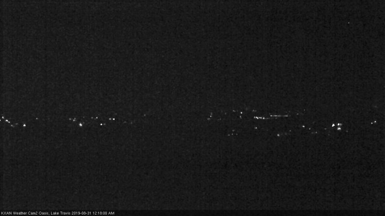 Lake Travis webcam, August 30, 2019 11:20 PM CT