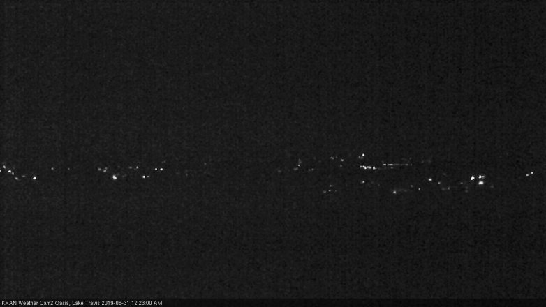 Lake Travis webcam, August 30, 2019 11:25 PM CT
