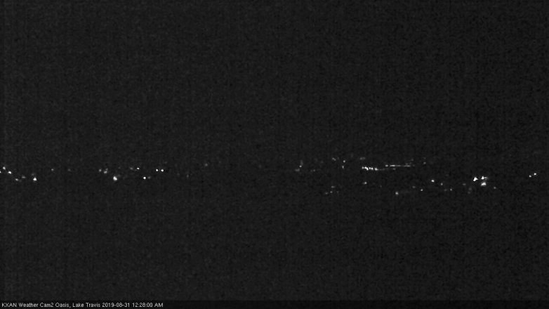 Lake Travis webcam, August 30, 2019 11:30 PM CT