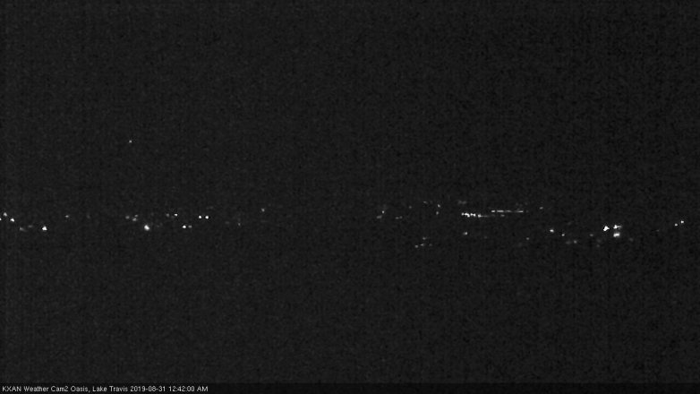 Lake Travis webcam, August 30, 2019 11:45 PM CT