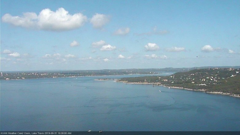 Lake Travis webcam, August 31, 2019 9:40 AM CT