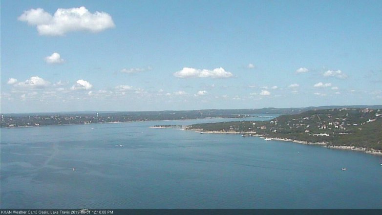 Lake Travis webcam, August 31, 2019 11:20 AM CT