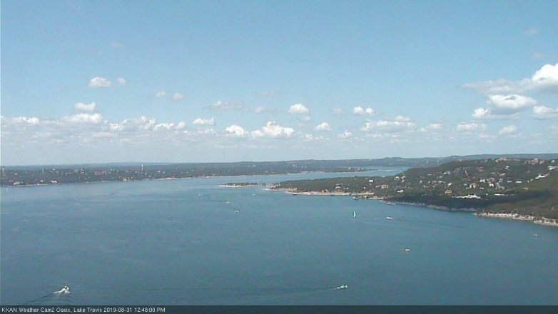 Lake Travis webcam, August 31, 2019 11:50 AM CT