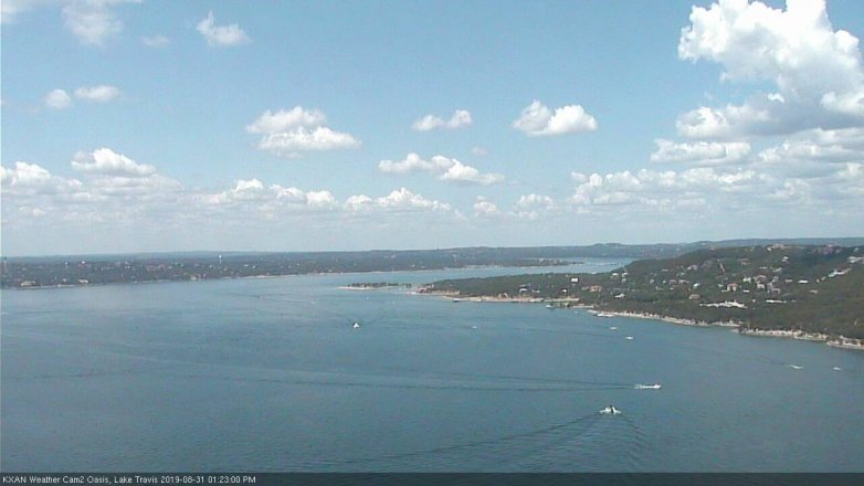 Lake Travis webcam, August 31, 2019 12:25 PM CT