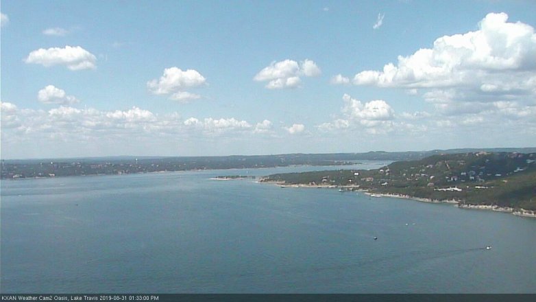Lake Travis webcam, August 31, 2019 12:35 PM CT