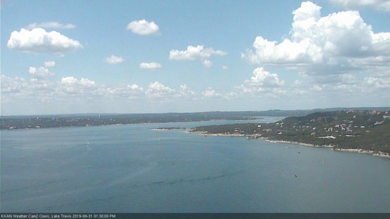 Lake Travis webcam, August 31, 2019 12:40 PM CT