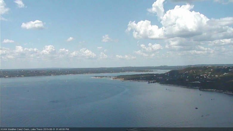 Lake Travis webcam, August 31, 2019 12:50 PM CT