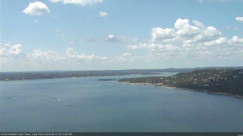 Lake Travis webcam, August 31, 2019 1:15 PM CT