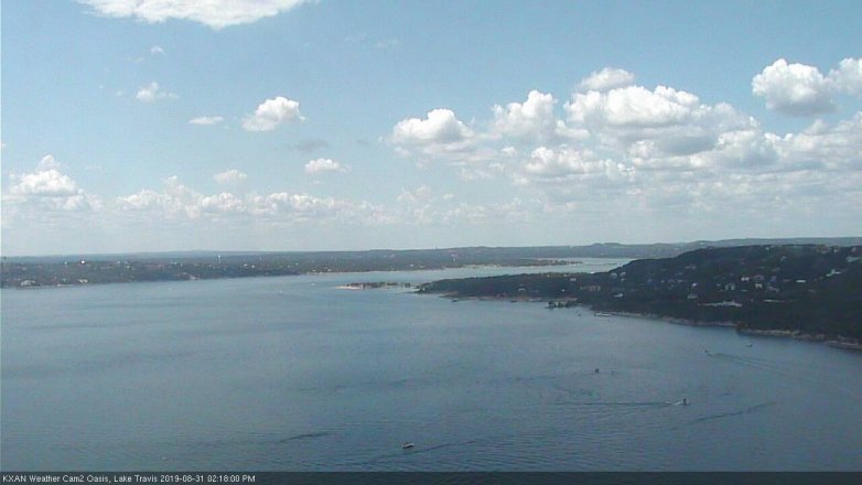 Lake Travis webcam, August 31, 2019 1:20 PM CT