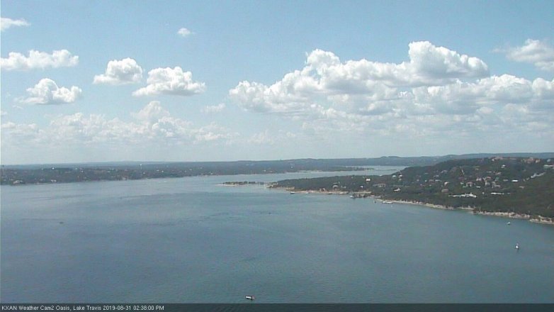 Lake Travis webcam, August 31, 2019 1:40 PM CT