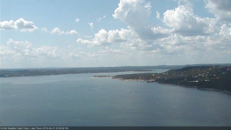 Lake Travis webcam, August 31, 2019 2:00 PM CT