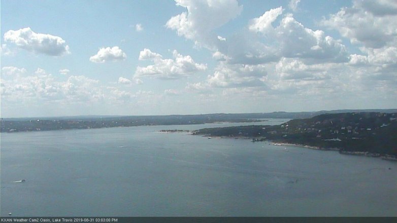 Lake Travis webcam, August 31, 2019 2:05 PM CT