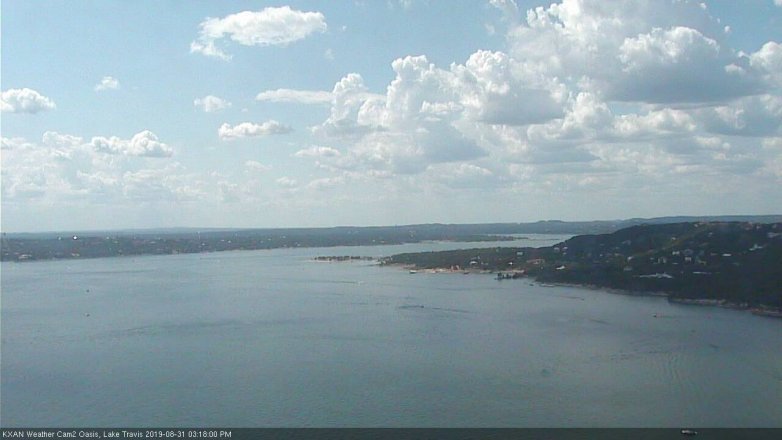 Lake Travis webcam, August 31, 2019 2:20 PM CT