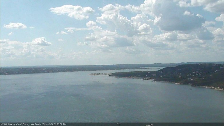Lake Travis webcam, August 31, 2019 2:25 PM CT