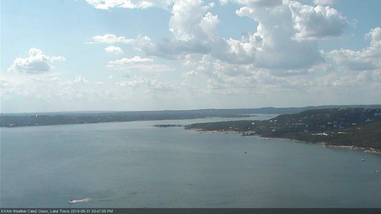 Lake Travis webcam, August 31, 2019 2:50 PM CT