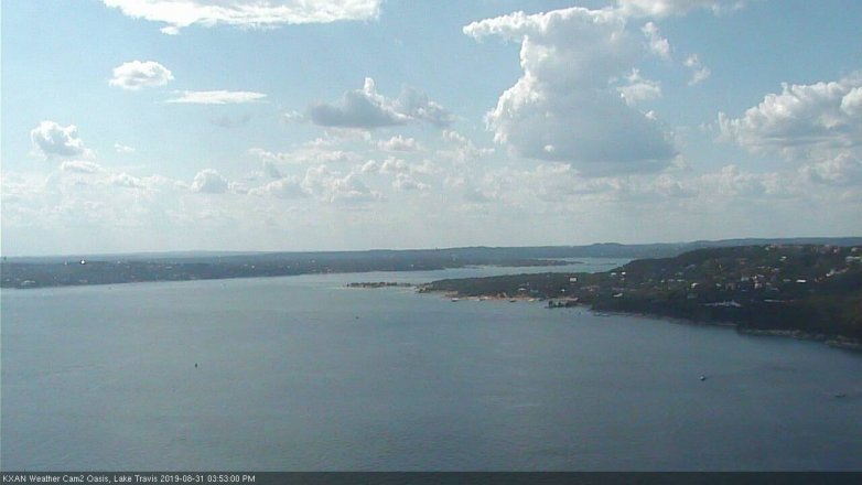 Lake Travis webcam, August 31, 2019 2:55 PM CT
