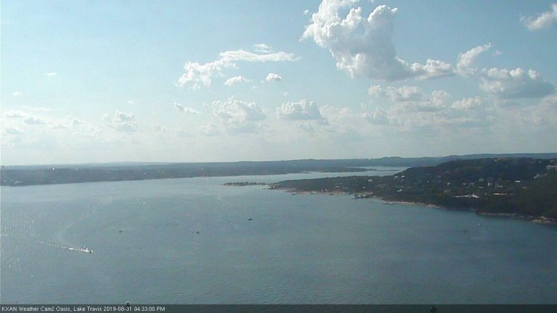 Lake Travis webcam, August 31, 2019 3:35 PM CT