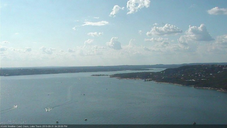 Lake Travis webcam, August 31, 2019 3:40 PM CT
